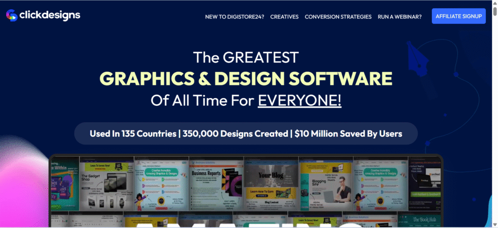 screenshot of clickdesign
